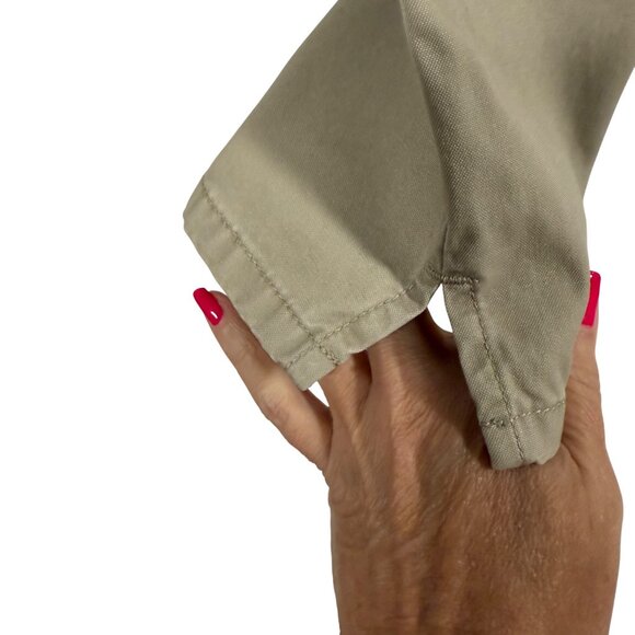 Polo Jeans‎ Co Ralph Lauren Khaki Capri Pants Y2K Size 4 - Picture 2 of 9